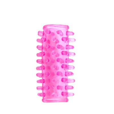 China Finger Soft Sleeve Convenient Strip On Finger Massager Recreational Sex Toys for sale