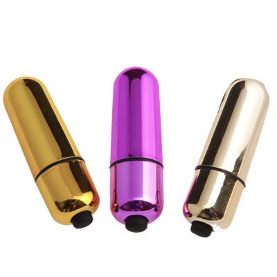 China Single Speed/Mini Multi-Speed ​​Multi-Color Bullet Sex Toy, Gold Power Bullet Battery Vibrator For Women for sale