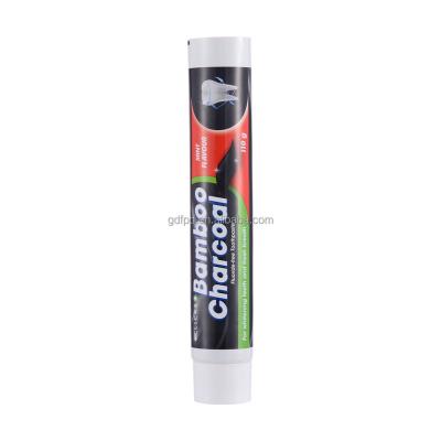 China Customized Design D32 125ml Cosmetic Empty Black Bamboo Toothpaste Packaging Tube for sale