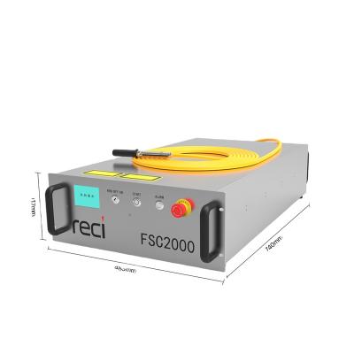 China For Metals Cutting Fiber Laser Source FSC2000 2000W Reci Raycus Max JPT For CNC Fiber Laser Cutting Machine for sale