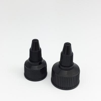 China 20/410 24/410 chemical resistant pointed mouth cap with cover, plastic twist top cap, plastic screw cap for sale