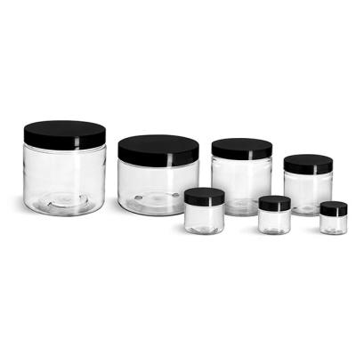 China COOKIE Candy Factory Hot Sale 180ml 220ml 360ml 500ml Plastic Spice Jar With Flange Lids for sale