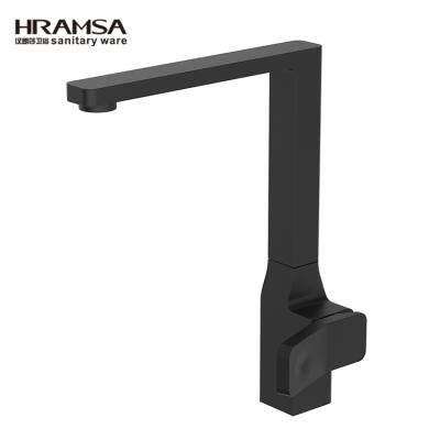 China Sense Faucets HRAMSA Single Lever Sink Faucet Kitchen Faucet Matte Black for sale