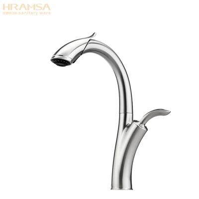 China Sense Contemporary Chrome Faucets Pull Down Flexible Water Mixer Tap Kitchen Sink Faucet for sale