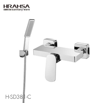 China Without Slide Bar HRAMSA Single Handle Water Outlet Bathtub Mixer Design Tub Shower For Bathtub for sale