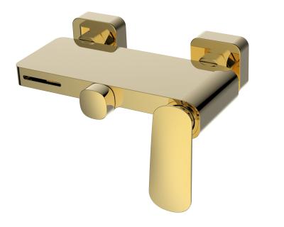 China Without Slide Bar Shower Mixer Two Function Bathtub Shower Mixer Brass Bathtub Mixer Wall Mounted Surface Mounted for sale