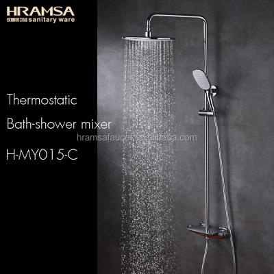 China With 2019 New Thermostatic Hramsa Shower Faucet Shower Column Mixer Shower Set for sale