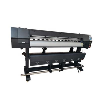 China Indoor Outdoor Advertisement 1.6m  Canvas Eco Solvent Printer Vinyl Sticker Printing Machine Flex Banner Plotter for sale