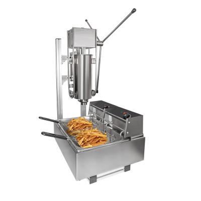 China Thermostat Adjustable Full Automatic French Fries Cookie Fryer Factory Outlet Machine Stainless Steel Snack Fryer for sale