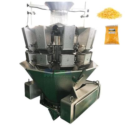 China Automatic Multihead 10 Head Combination Food Machine Cheese Weigher Sticky Food Wrapping Machine for sale