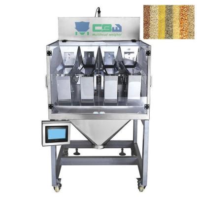 China 4 Head Lane Chemical Linear Digital Linear Weigher Coffee Beans Filling Automatic Food Packing Machine for sale