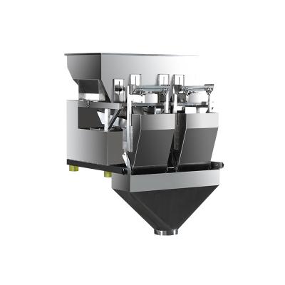 China Linear Food 2 Heads Weigher Nuts Cookies Filling Machine Powder Packing Machine for sale