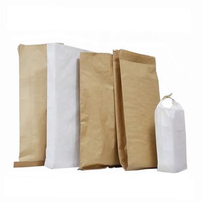 China Organic Paper Bags LDPE Aseptic Multiwall / Metallized Bag Kraft Paper Bag for sale