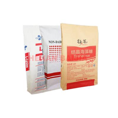 China Recyclable Industrial Sewn Paper Bags For Oats Flakes Package for sale