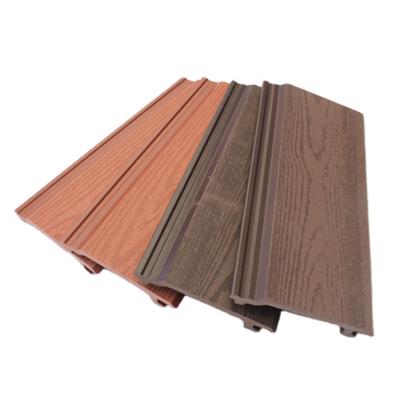 China Tianze decorative waterproof composite wall cladding exterior panels laminated exterior wpc 3d wood texture plastic wall panel for sale