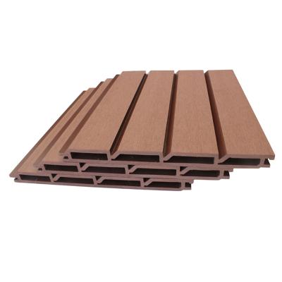 China Tianze Great Wall wpc panel waterproof composite cladding fluted wpc wall cladding panel for sale