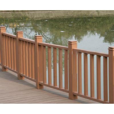 China Hot Selling Best Quality Easily Assembled Plastic Compound Railing Fencing Wpc Outside Railings for sale