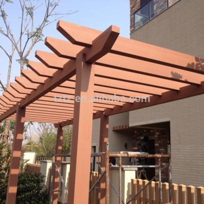 China Various Small Outdoor Garden Pavilion Waterproof Manufacture Factory Wpc Pergola Gazebo for sale