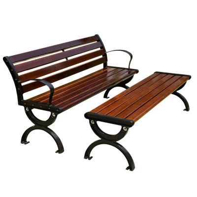 China Waterproof Vintage Outdoor Garden Bench Park Chair Table Seating Wpc Tianze Wood Plastic Composite Wpc Bench With Tables for sale