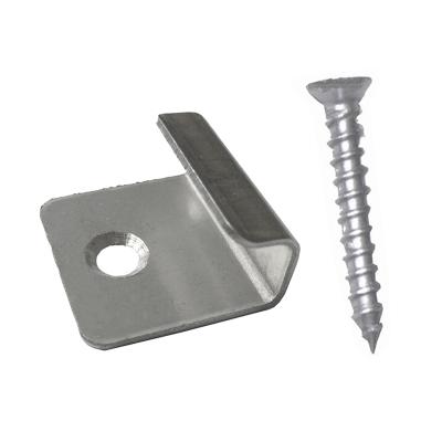 China Tianze modern wood decking wpc deck board mounting corner start clips fasteners lock stainless steel floor starting clip screws for sale