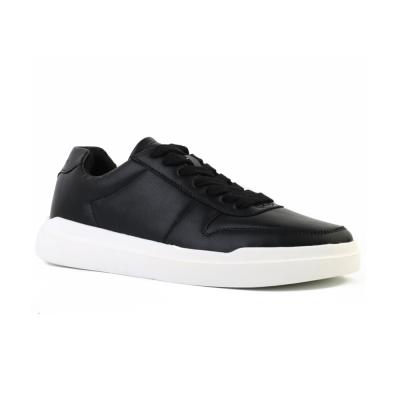 China Branded Cheap Wholesale Fashion Trend Black PU Man Breathable Casual Shoes for sale