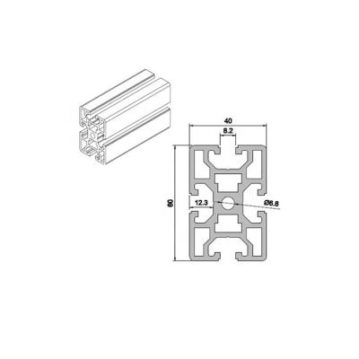 China Industry Aluminum Profile 3060 Slot Extrusion 4060 T Aluminum Profile Industrial Aluminum Extrusion Profile for sale