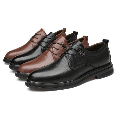 China Newest Anti-odor Factory Business Casual Dress Derby Shoes Men Leather Dress Extra Large Comfortable Shoes for sale