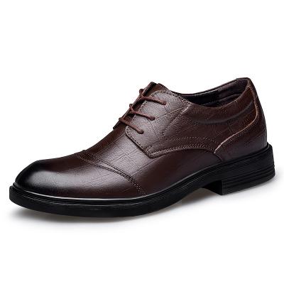 China Wholesale Black Classic Extra Wide Leather Shoes Anti-odor Office Casual Elegant Men's Business Shoes for sale