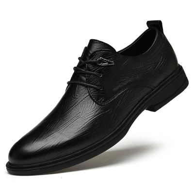 China 2022 Latest Anti-odor Factory Business Casual Dress Derby Shoes Men Genuine Leather Comfortable Stylish Shoes for sale