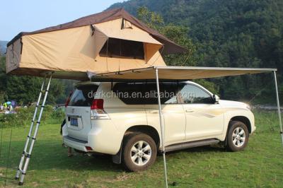 China Safety car outdoor roof top tent with canvas side tent for sale