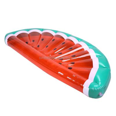 China Eco-friendly Inflatable Pool Float Watermelon Raft Sofa Beach Tube Swimming Ring Toy for sale