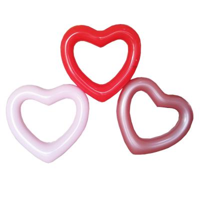 China Adults Eco-Friendly Heart Shaped Inflatable Float Swimming Aids Pool Swim Ring Floating Boat Summer Beach Sofa Toys for sale