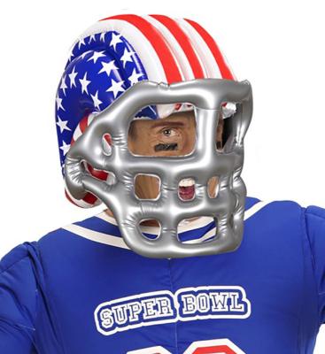 China 0.18mm PVC American Football Hat Custom Big Advertising Inflatable Football Helmet For Promotional for sale