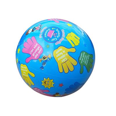 China Custom Cheap Inflatable Cartoon Printed Toys Plastic Balls Eco-friendly Material Beach PVC Bouncing Balls For Kids for sale