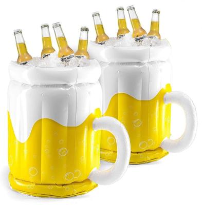 China Viable Outdoor Beer Party Supplies Inflatable Ice Bucket Beer Cup Cooler For Pool BBQ Beach for sale