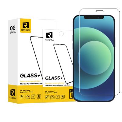 China 2021 0.33mm Anti-fingerprint tempered glass premium for iPhone 12 high quality clear pro Max Screen Protector Cristal Templado de l'iPhone 12 11 X XR for sale