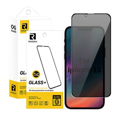 China Cell Phone 0.33mm Anti Spy 2.5d For iPhone 13 Mini Pro Cell Phone Screen Protectors 9h Max Tempered Glass for sale