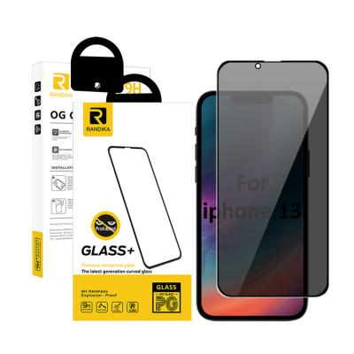 China 1 Pack Anti-spy Anti-fingerprint popular dot for iphone 13 pro iphone max 13 screen protector privacy screen protector tempered glass for sale