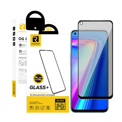 China 1 Pack Optimum Anti-SPY Anti-fingerprint For Realme 7 Oppo A52 A92 Temperd Mobile Phone Screen Glass Protector for sale