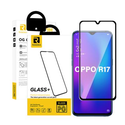 China Anti-fingerprint Clear Vision 2.5d HD Individually Wrapped For OPPO R17 Clear Screen Protector Tempered Laminated Glass Prices for sale