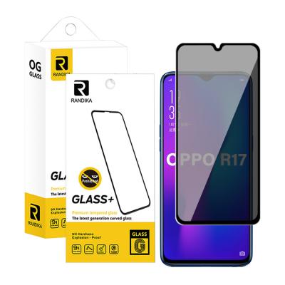 China Anti-fingerprint case friendly anti-spy for OPPO R17 screen protector sticking firey privacy screen protector for sale