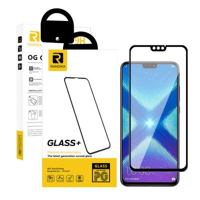 China Anti-fingerprint retail package for honor 8X 9X lite HUAWEI Y9 2019 enjoy 9 plus 11d screen glass protector 9h for sale