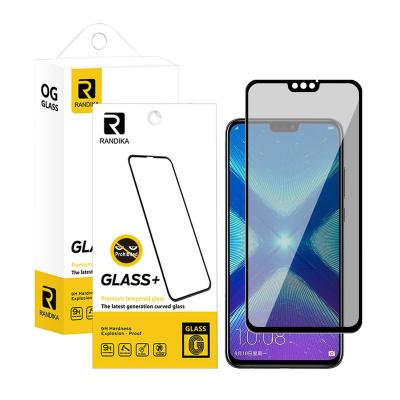 China high quality Anti-fingerprint anti-spy 9h anti-peep for honor 8X 9X lite HUAWEI Y9 2019 enjoy 9 plus tempered screen protector for sale