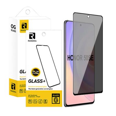 China high quality Anti-fingerprint anti-spy 9h anti-peep for honor 50 se privacy screen protector cheap for sale