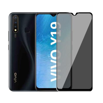 China exclusive Anti-fingerprint package anti-spy for VIVO Y19 21d mood cell phone screen protector glass sharts for sale