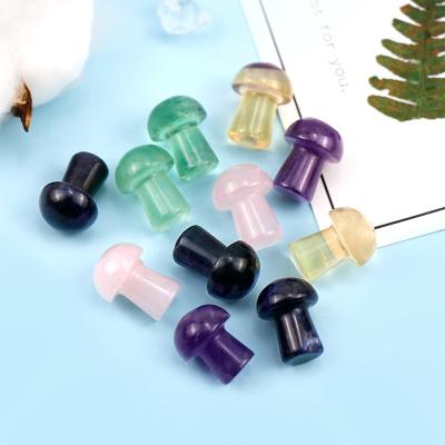 China Europe Hot Selling Crystals Healing Stones Diffuse Multi Materials Mini Mushroom Small Crystals Mushrooms For Gifts for sale