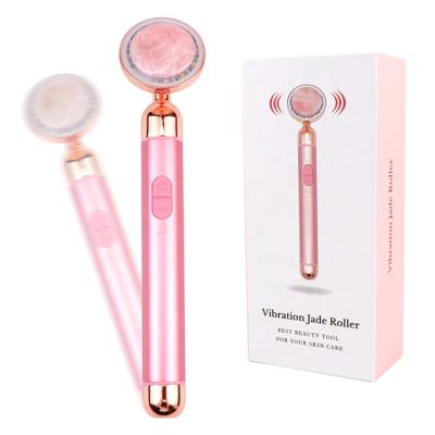 China Hot Selling Electric Face Beauty Massager Rose Quartz Jade Energy Beauty Facial Bar from Big Promotion Manufacturer Face Lift for sale