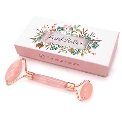 China ECO Portable Finest New Product Customized Gift Box Nephrite Rose Quartz Face Massage Beauty Roller Packaging for sale