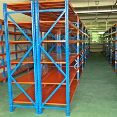 China High quality medium duty small goods wooden shelf storage longspan rack corrosion protection warehouse shelving for sale