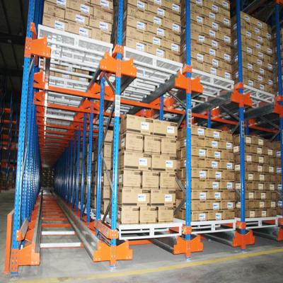 China Corrosion Protection Automated Price Warehouse Cheap Folding Pallet Shuttle Racking System for sale